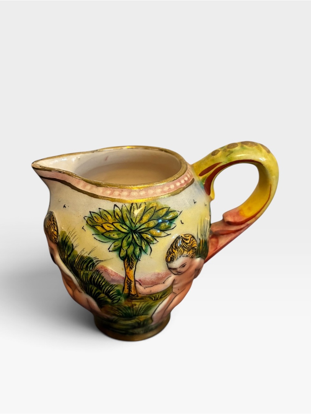 Capodimonte Vintage Hand Painted Mini Pitcher